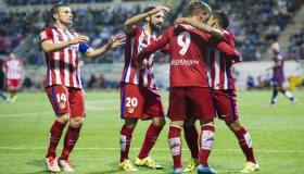 اهداف مباراة اتلتيكو مدريد واستانا اليوم ونتيجة اللقاء بإكتساح الروخي بلانكوس وملخص يوتيوب كامل