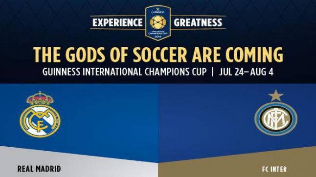 مشاهدة مباراة ريال مدريد وانتر ميلان بث مباشر لايف الكأس الدولية للأبطال من قناة بين ان سبورت